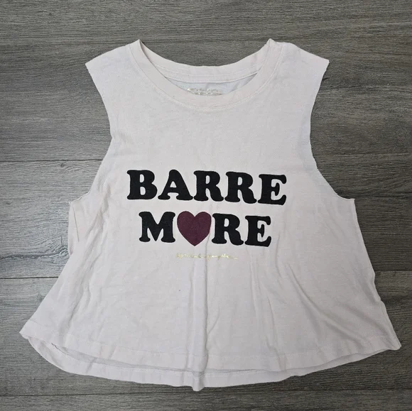 Spiritual Gangster Barre More Pink Sleeveless Swing Crop Top XS Athletic - Picture 1 of 9